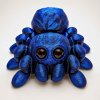 3D pavouček modro černý