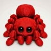 3D pavouček červený