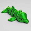 3D mini delfín žlutozelený