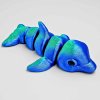 3D mini delfín zelenomodrá