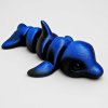 3D mini delfín modročernou