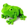 3D žába žlutozelená
