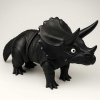 3D triceratops velký černý