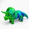 3D Triceratops zelenomodrý
