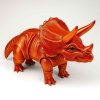 3D triceratops velký červenozlatý
