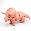 3D Triceratops lososový