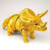 3D triceratops velký zlatý