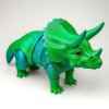 3D triceratops velký zelenomodrý