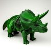 3D triceratops velký zelenočerný