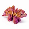 mini stegosaurus růžovozlatý
