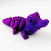 3D krokodýl fialovomodrý