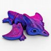 3D pterodaktyl fialovomodrý