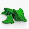 3D pterodaktyl zelenočerný