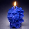 svíčka lev v květu modrý