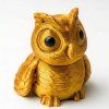 3D mini sova zlatá