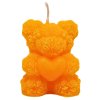 Medvěd z růžiček svíčka