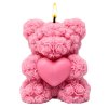 svíčka medvídek z růží