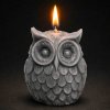 svíčka sova šedá