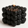 Svíčka se srdíčky černá barva