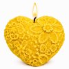 krajkové svíčka žlutá