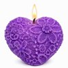 krajkové svíčka fialová