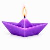 svíčka loďka fialová