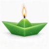 svíčka loďka zelená