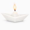 svíčka loďka bílá