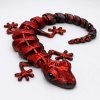 3D ještěrka červenočerný