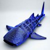 3D žralok modročerný