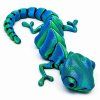 3D mini chameleon zelenomodrý