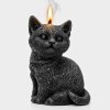 svíčka koťátko černá