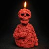 svíčka mumie červená