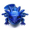 3D axolotl modročerný