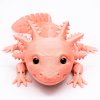 3D axolotl lososový