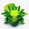 3D axolotl žlutozelený