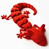 3D axolotl mládě červená
