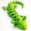 3D axolotl mládě žluto zelený