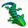 3D axolotl mládě modrozelený
