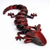 3D axolotl mládě červenočerný