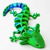 3D axolotl mládě modro zelený