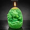 dračí vajíčko svíčka zelená