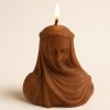 svatební svíčka nevěsta hnědá