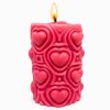 valentýnská svíčka růžová