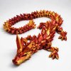krystalový drak červenozlatý