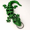 3D ještěrka Gekon přívěsek zelenočerná