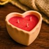 svíčka srdce v prostředí