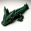 3D drak krystalový zelenočerný