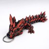krystalový drak dvounohý červenočernou