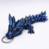 krystalový drak dvounohý modročerný